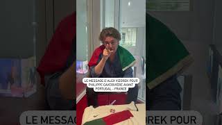 Alex Vizorek a un message pour Philippe Caverivière avant Portugal  France [upl. by Aenit]