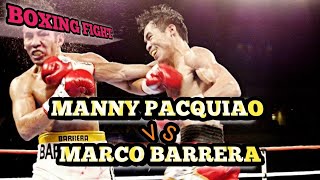 Manny Pacquiao Philippines vs Marco Antonio Barrera Mexico 1  TKO Boxing Fight Highlights HD [upl. by Ahsii]