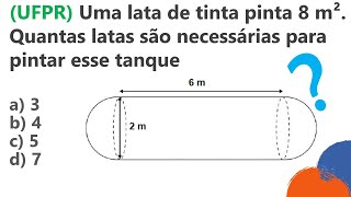 UFPR  Questão de GEOMETRIA ESPACIAL  Concurso Aspirante PMPR 2015 [upl. by Damalas]