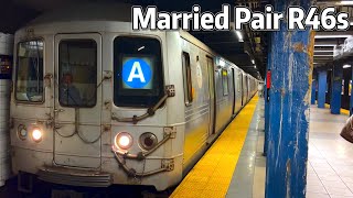 ⁴ᴷ⁶⁰ R46 A Train Made up of quotAAquot Married Pairs [upl. by Ettenaj]