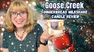 Goose Creek Gingerbread Milkshake Candle Review [upl. by Yaj44]