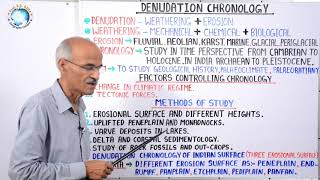 DENUDATION CHRONOLOGY अनाच्छादन कालानुक्रम  Part 31  Geography by SS Ojha Sir [upl. by Neva128]