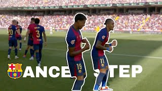 Raphinha amp Lamine Yamal Famous Dance Step after Goal Barcelona vs Real Valladolid Laliga 2024 [upl. by Etnoid]