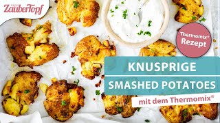 😍😍 KARTOFFELN MAL ANDERS Knusprige Quetschkartoffeln mit Knoblauch  Thermomix® Rezept [upl. by Onilatac]