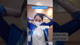 Tutorial Cepol Rambut Ala BCA ✨ [upl. by Eslud]