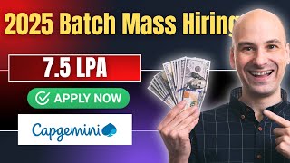 Capgemini hiring 2025 batch  Capgemini  capgemini jobs for freshers  hire me plz [upl. by Akima]