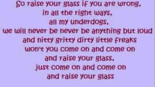 Pink  Raise your Glass lyrics [upl. by Aivyls]