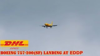 P3D B757 DHL LANDING at LeipzigHalle Airport HD [upl. by Araminta]