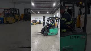 USED 2017 MITSUBISHI FB20PNTAC ELECTRIC FORKLIFT [upl. by Yneffit]