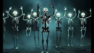 BoneChilling Skeleton Dance Right From the Start  Halloween Window Projection Loop [upl. by Nelrah]