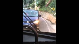 Costiera Amalfitana  Ingorgo a Positano  Traffic jam and crazy drivers [upl. by Esmerelda103]