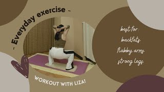 Great exercise for backfats flabby arms and strong legs [upl. by Tracy295]