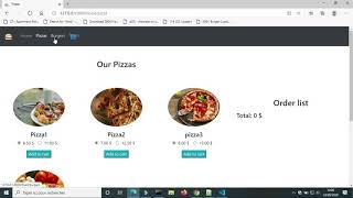 Fastfood web application part6 localstorage Django  JS [upl. by Llerrehs]