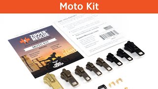 Zipper Repair Moto Kit  For motorcycle gear leathers heavy jackets  See whats inside the Kit [upl. by Macur]