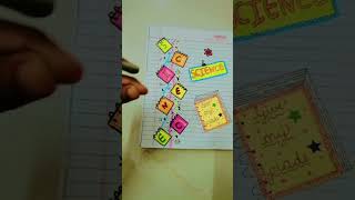 first page decoration ideas copy decoration easy for copy subscribe ✨✨ [upl. by Nnaeitak]