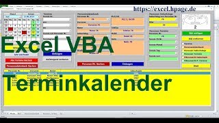 Terminkalender mit Bilder und Filter Ansicht in Kombinationsfeldern und in ListBox Excel VBA [upl. by Connelly]