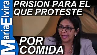 Prisión para el que proteste por falta de comida [upl. by Eicyaj]