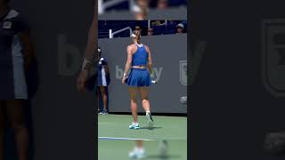 Samsonova’s LightningQuick Backhand Return vs Sabalenka [upl. by Camilla]