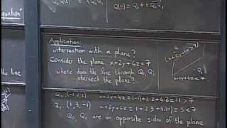 Lec 5 Parametric equations for lines and curves  MIT 1802 Multivariable Calculus Fall 2007 [upl. by Anel]