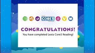 Completed Level 1 Finished Lexia Core5 Reading [upl. by Gomar]