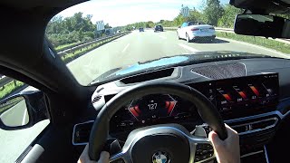 2023 BMW M340d Touring  short test drive  POV [upl. by Lebazi675]