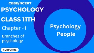 Branches of Psychology  class 11 Psychology  chapter 1  what is psychology [upl. by Nitas]