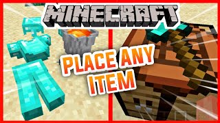 Placeable Items Mod MCPE  Addons For Minecraft Pe [upl. by Ruggiero945]