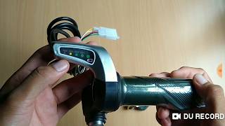 E BIKE THROTTLE WITH BATTERY LEVEL INDICATOR [upl. by Garceau]