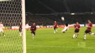 Shinji Okazaki Amazing Overhead Kick Goal 180212 [upl. by Wilma]