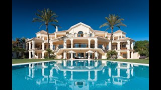 Villa Velazquez Luxury Beachfront Estate to Rent in Golden Mile Marbella Spain [upl. by Nifares]