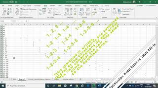 Crew Rostering Optimization through Excel [upl. by Arlin]