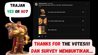 TRAJAN YES or NO DAN Survey Membuktikannnnn Terima Kasih Netijen ROK Yang Tercinta [upl. by Jodi]