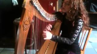 Charlaine Epinal joue de la harpe celtique [upl. by Bumgardner]