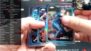 7192024 2024 Topps Chrome Baseball Breakers Delight 6 Box Random Teams Case Break 2 [upl. by Filide]