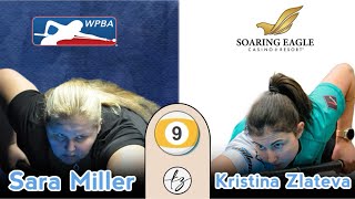 WPBA Soaring Eagle 9ball Kristina Zlateva vs Sara Miller [upl. by Ihcego320]