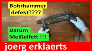 Bohrhammer defekt durch Wartung sich davor schützen Tutorial Nr  170 [upl. by Plantagenet]