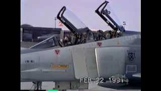 F4 RF4 Desert Storm 1991 LOW FLYING Phantom NVANG F4 RF4 Reno ANG [upl. by Aurie]