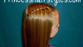 Waterfall Twist Braid  Easy And Quick Hairstyles [upl. by Letizia]