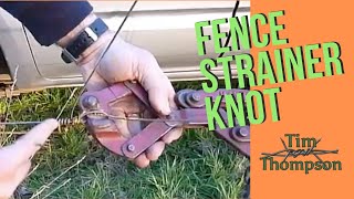 Fencing Knots 3 The Strainer or speed Knot [upl. by Darius151]