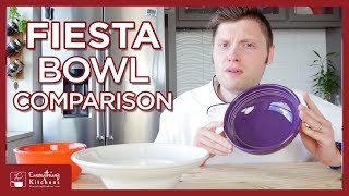 Fiesta Bowl Comparison  Salad Bowls Cereal Bowls Bistro Bowls and More [upl. by Domenico897]