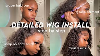 Super Affordable Water Wave Bob  Detailed Wig Install Tutorial  OQ Hair [upl. by Nam]