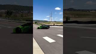 Lambo burnout 1st time amp on a non residential road far away from everything lamborghinihuracan [upl. by Drape]