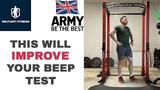 BleepBeep Test Immediate Improvement Workout  Military Fitness [upl. by Assirral]