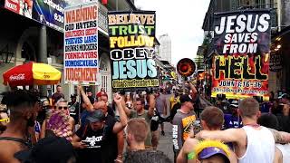 New Orleans Southern Decadence anti gay Christian idiots [upl. by Lewse]