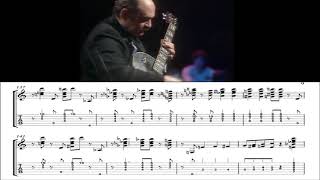 Joe Pass  Satin doll Guitar Transcription  Transcripción wTabs [upl. by Adnalu]