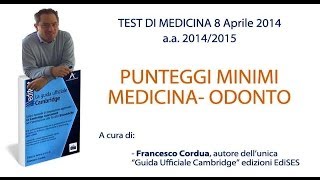 Punteggi Minimi Test Medicina AA 201415 [upl. by Vatsug]