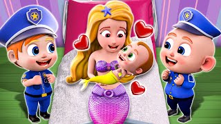 Baby Police Song 👮  Baby Police Vs Mermaid 👮✨🧜‍♀️  New✨ More Nursery Rhymes amp Baby Songs [upl. by Aniluap668]