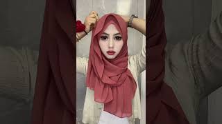 Stylish Hijab 🥰  Unique And Beautiful Hijab Styles shorts beautyframe hijabtutorial ytshorts [upl. by Nomled]