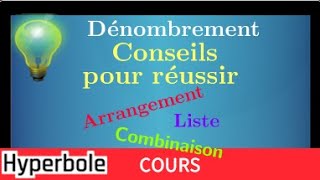 Dénombrement • Arrangement Permutation Combinaison • Conseils pour réussir les exercices • spé maths [upl. by Aroel423]