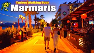 Marmaris Nightlife Turkey  4K Walking Tour  September 2024 [upl. by Coopersmith383]